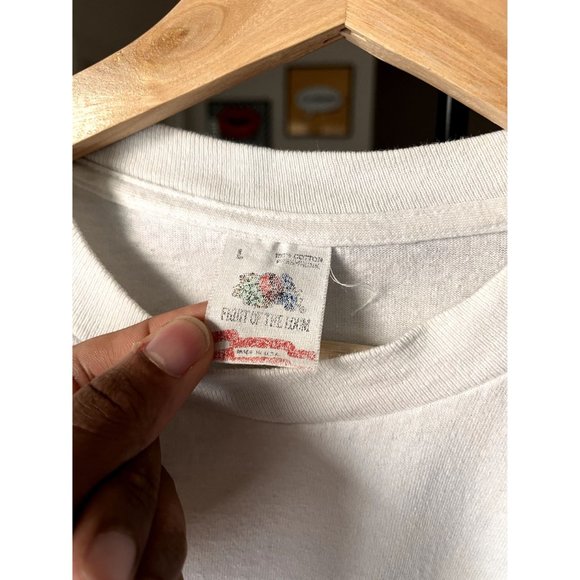 VINTAGE SINGLE STITCH ART EXTRAVAGANZA PAINT BRUSH WHITE T SHIRT SIZE LARGE - Picture 4 of 7